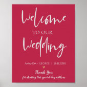 マゼンエレガントタ版のポスター結婚へようこそ ポスター (正面)