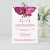 マゼンエレガントタ牡丹フローラ結婚の詳細 エンクロージャーカード (スタンド正面)