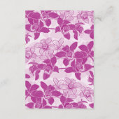 マゼンエレガントタ蘭結婚の情報カード エンクロージャーカード (裏面)