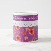 マゼンカスタムタフローラ、レースフェイクコーヒーマグ ジャンボコーヒーマグカップ (正面)