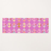 マゼンカラフルタオーガニックンの幾何形状 ヨガマット (正面(横))