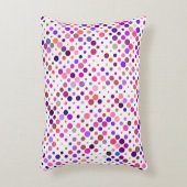 マゼンカラフルタ、ピンクと紫のドット アクセントクッション (正面(垂直))