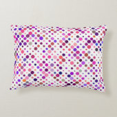 マゼンカラフルタ、ピンクと紫のドット アクセントクッション (裏面)
