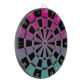 マゼングラデーションタパープルティール（緑がかった色）及びブラック ダーツボード (正面左)