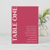 マゼンコンテンポラリータの結婚テーブル座席表 (スタンド正面)