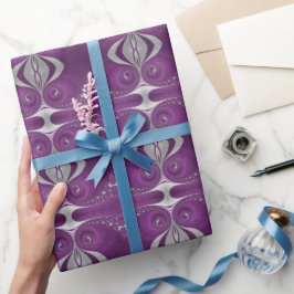 マゼンサイケデリックタらせん状包装紙 ラッピングペーパー