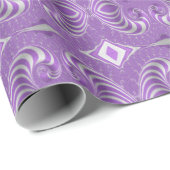 マゼンサイケデリックタらせん状 ラッピングペーパー (ロールコーナー)