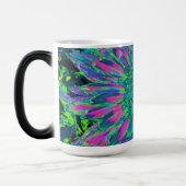 マゼンサイケデリックタアクアアンドライムグリーンダリア モーフィングマグカップ (左)