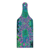 マゼンサイケデリックタ、アクア、ライムグリーンダリア カッティングボード (正面)