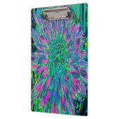 マゼンサイケデリックタ、アクア、ライムグリーンダリア クリップボード (左)