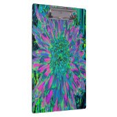 マゼンサイケデリックタ、アクア、ライムグリーンダリア クリップボード (右)