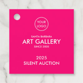 マゼンシンプルタモダンン追加ロゴ・ビジネス・オークション フェイバータグ