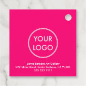 マゼンシンプルタモダンン追加ロゴ・ビジネス・オークション フェイバータグ (裏面)