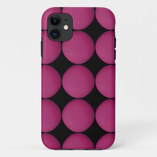 マゼンスタイリッシュタパターン Case-Mate iPhoneケース (裏面)