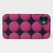 マゼンスタイリッシュタパターン Case-Mate iPhoneケース (裏面(横))