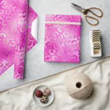 マゼンスタイリッシュタピンクきらめくグリッターヒョウ斑点