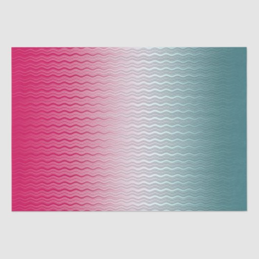 マゼンタおよびティール（緑がかった色） 薄葉紙 (正面)