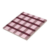 マゼンタおよびピンクの格子縞パターン タイル (側面)