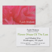 マゼンタおよび赤いの花のラプソディ 名刺 (正面/裏面)