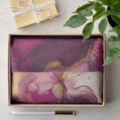 マゼンタおよび金ゴールドの水彩スプラッシュ7 薄葉紙 (ギフト)