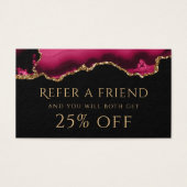 マゼンタおよび金ゴールドエージェントの参照カード (正面)