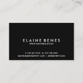 マゼンタおよび金ゴールド（ばちゃばちゃ）跳ねる名刺 名刺 (裏面)