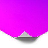 マゼンタからブルーへのグラデーション ポスター (角)
