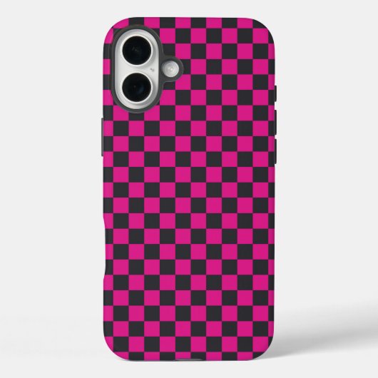 マゼンタとスモークの市松模様 Case-Mate iPhoneケース (裏面)