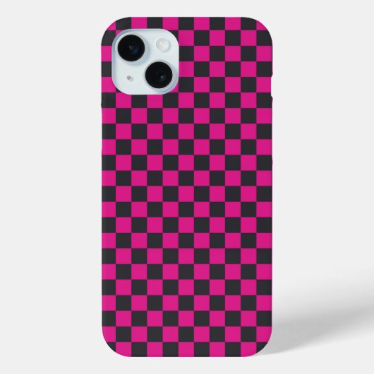 マゼンタとスモークの市松模様 Case-Mate iPhoneケース (裏面)