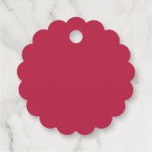 マゼンタとパールのブライダルシャワーありがとう フェイバータグ (裏面)