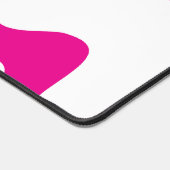 マゼンタとホワイトのハートを愛する デスクマット (コーナー)