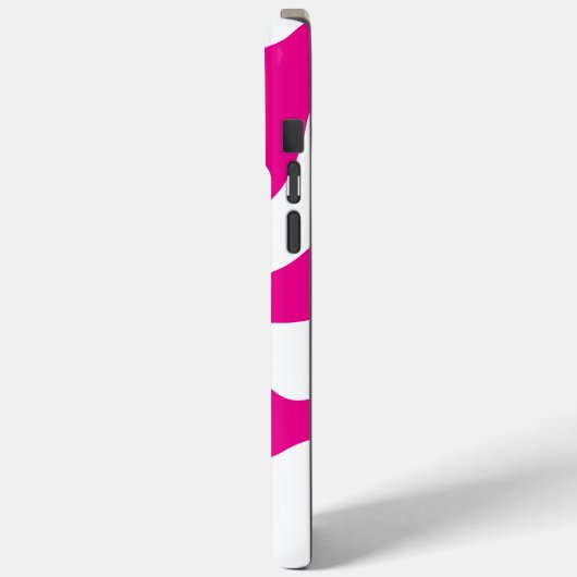 マゼンタとホワイトのハートを愛する Case-Mate iPhoneケース (裏面 / 左)