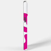 マゼンタとホワイトのハートを愛する Case-Mate iPhoneケース (裏面 / 右)