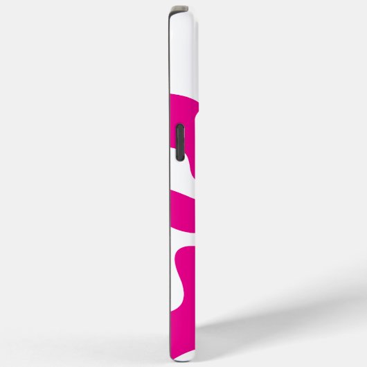 マゼンタとホワイトのハートを愛する Case-Mate iPhoneケース (裏面 / 右)