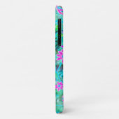 マゼンタとロイヤルブルーの美しい庭の花 Case-Mate iPhoneケース (裏面/左)