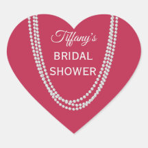 マゼンタと真珠のブライダルシャワー