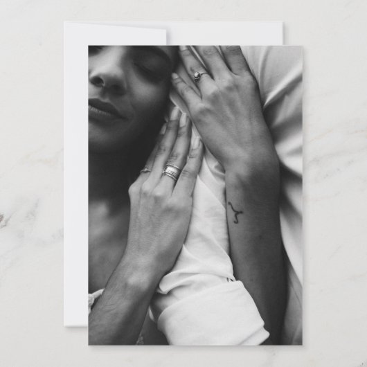 マゼンタと金ゴールドを強結婚化する 招待状 (裏面)