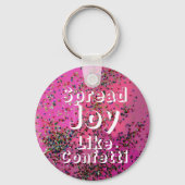 マゼンタのような喜びを広げる キーホルダー (裏面)