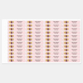 マゼンタのアイアングリッターパーティーバルーンのラベル ラベル (シート)