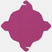 マゼンタのカラーブロック ウェディング 招待状 フェイバーボックス (見開き)