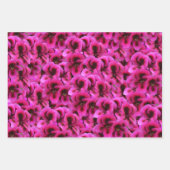 マゼンタのゼラニウム色の花 ラッピングペーパーシート (正面3)