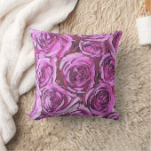 マゼンタのバラ クッション (ブランケット)