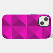 マゼンタのピラミッド iPhoneケース (裏面横)