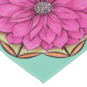 マゼンタのポインセチアのデザイン テーブルクロス (アングル)