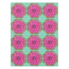 マゼンタのポインセチアのデザイン テーブルクロス