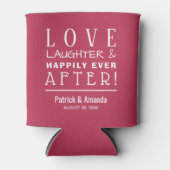 マゼンタの後ずっと幸せに笑いを愛する 缶クーラー (正面)