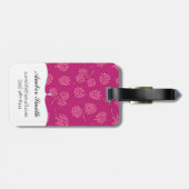 マゼンタの果実パターン ラゲッジタグ (裏面横)