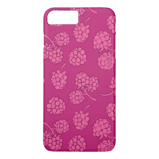 マゼンタの果実パターン Case-Mate iPhoneケース (裏面)