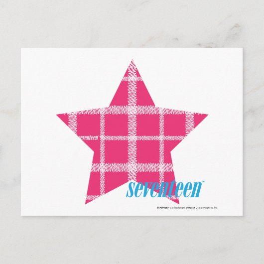 マゼンタの格子縞3 ポストカード (正面)