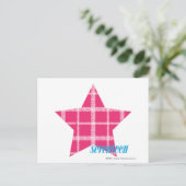 マゼンタの格子縞3 ポストカード (スタンド正面)